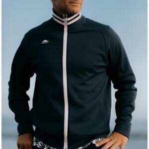 Radmor Golf Men's Navy/Snow White Chappie Recycled Jacket Size M